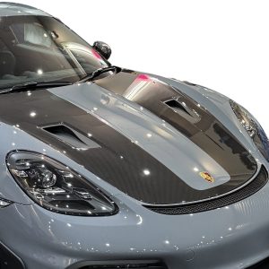 GT4 RS STYLE HOOD – PORSCHE 981/718 GT4 DRY CARBON FULL FUNCTIONAL BONNET